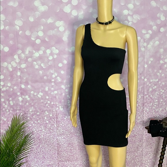 🥀TRIPP NWT serpent dress, stretches, open on side to back, one shoulder goth - Picture 11 of 14